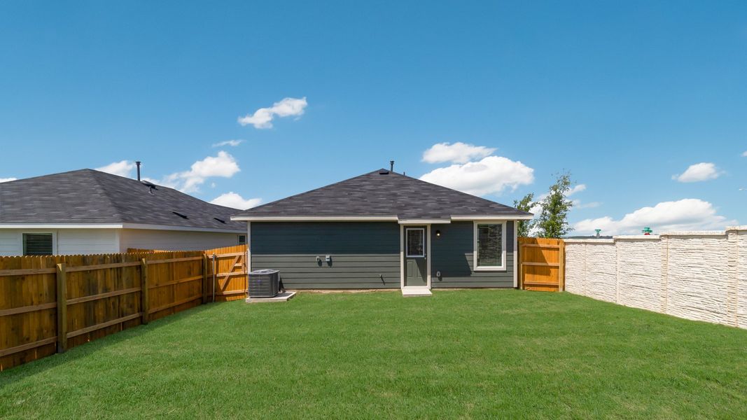 Representative exterior photo of a completed home built from the The Atlanta by D.R. Horton in Wayside, Uhland, TX (Image 15). Representative exterior photo of a completed home built from the The Atlanta by D.R. Horton in Wayside, Uhland, TX (Image 15).