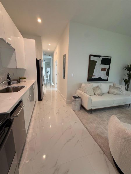 Furnished interior view inside a new home in , Miami (Image 5).