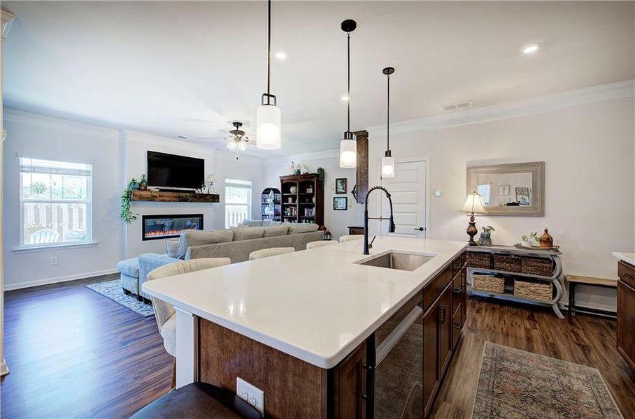 Furnished interior view inside a new home in , Cartersville (Image 6).