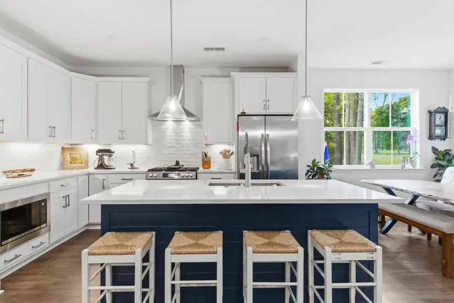 Furnished interior view inside a new home in , Santee (Image 9).