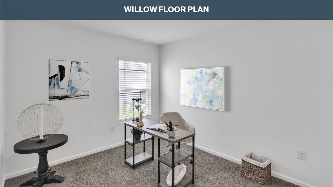 Representative furnished interior of a home built from the Willow by D.R. Horton in Grand Reserve, Bunnell (Image 12).