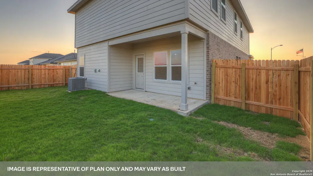 Exterior details and patio area of a home in Whisper South, San Marcos (Image 2).
