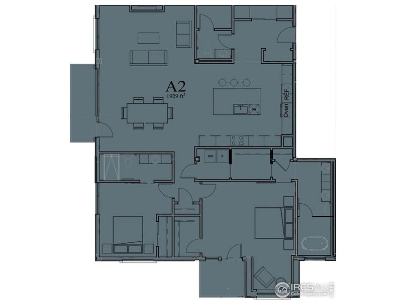 2D floor plan layout of this home in , Loveland, CO (Image 5).