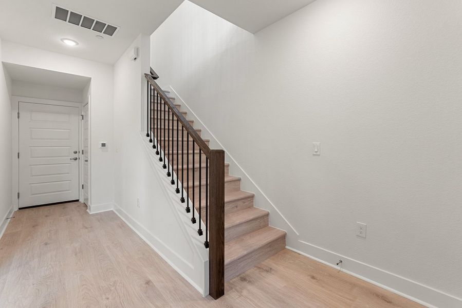 Spacious, unfurnished interior of a new home in Koenig Townhomes, Austin (Image 10). Spacious, unfurnished interior of a new home in Koenig Townhomes, Austin (Image 10).