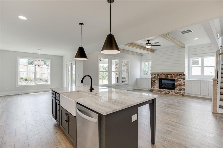 Furnished interior view inside a new home in , Buford (Image 7).