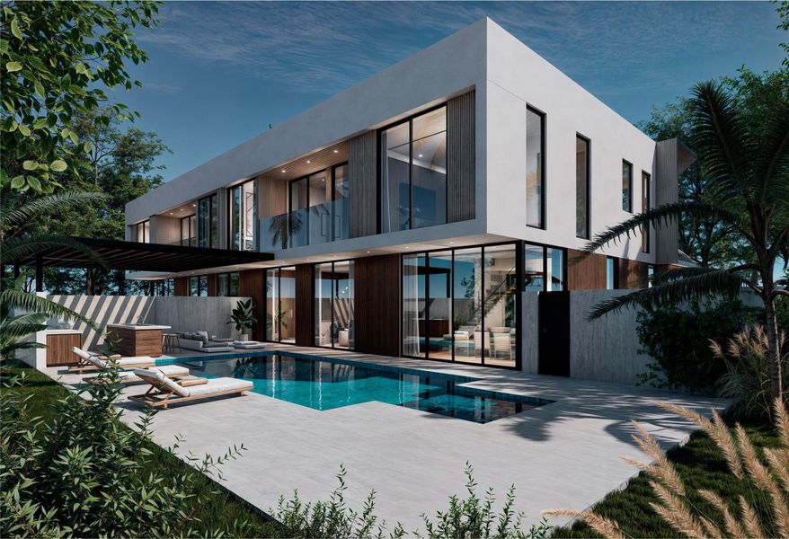 Front exterior of a new home in , Delray Beach, FL, highlighting curb appeal (Image 2).