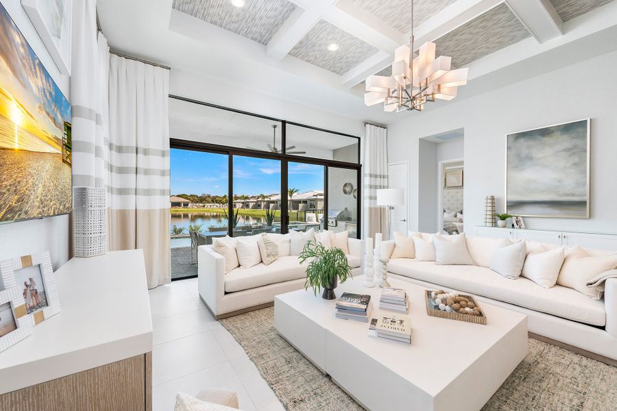Representative furnished interior of a home built from the Venice by GL Homes in Valencia Grand (55+), Boynton Beach (Image 14).