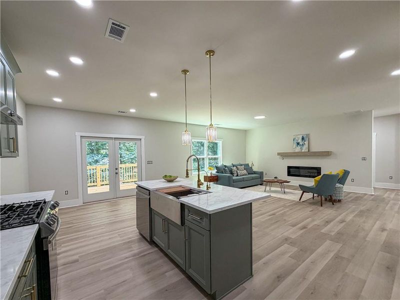 Furnished interior view inside a new home in , Norcross (Image 17).