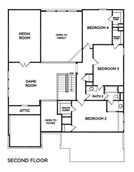 2D floor plan layout of this home in Stone Creek Ranch, Hockley, TX (Image 5). 2D floor plan layout of this home in Stone Creek Ranch, Hockley, TX (Image 5).