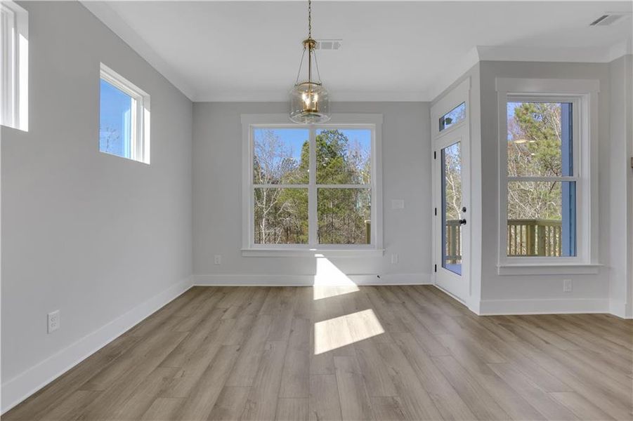 Spacious, unfurnished interior of a new home in Cambridge, Flowery Branch (Image 27). Spacious, unfurnished interior of a new home in Cambridge, Flowery Branch (Image 27).