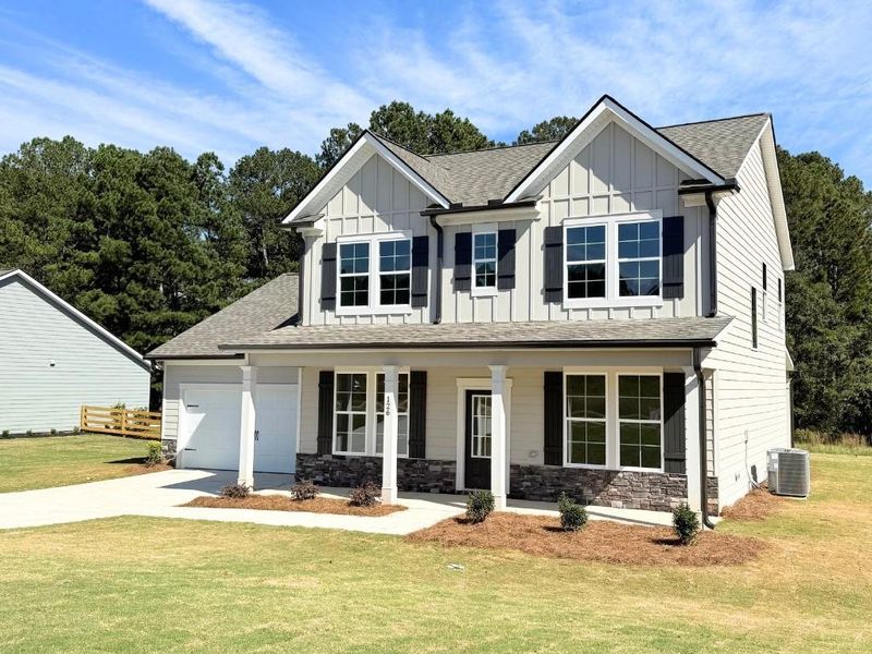 Front exterior of a new home in Westlyn, Winder, GA, highlighting curb appeal (Image 19).