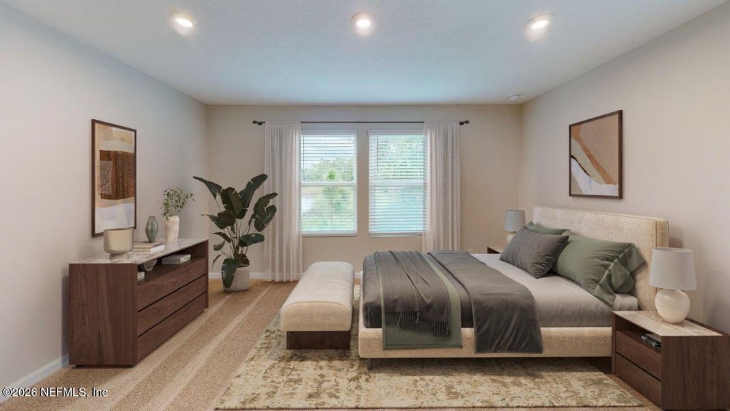 Furnished interior view inside a new home in Egret Creek, Jacksonville (Image 8).