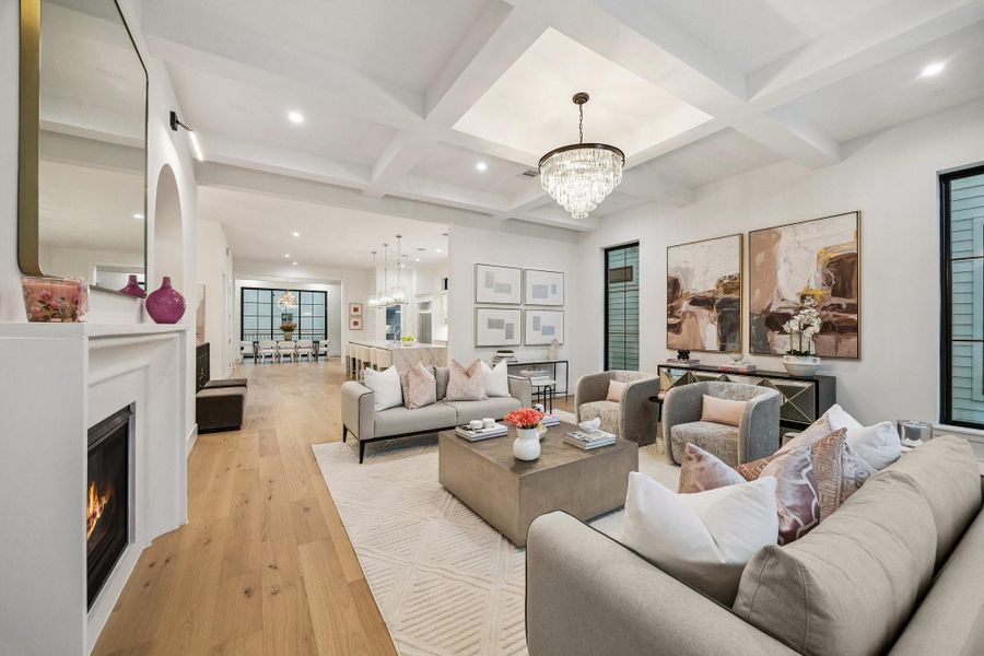 Beautifully designed open concept living space that blends modern elegance with warmth and comfort.