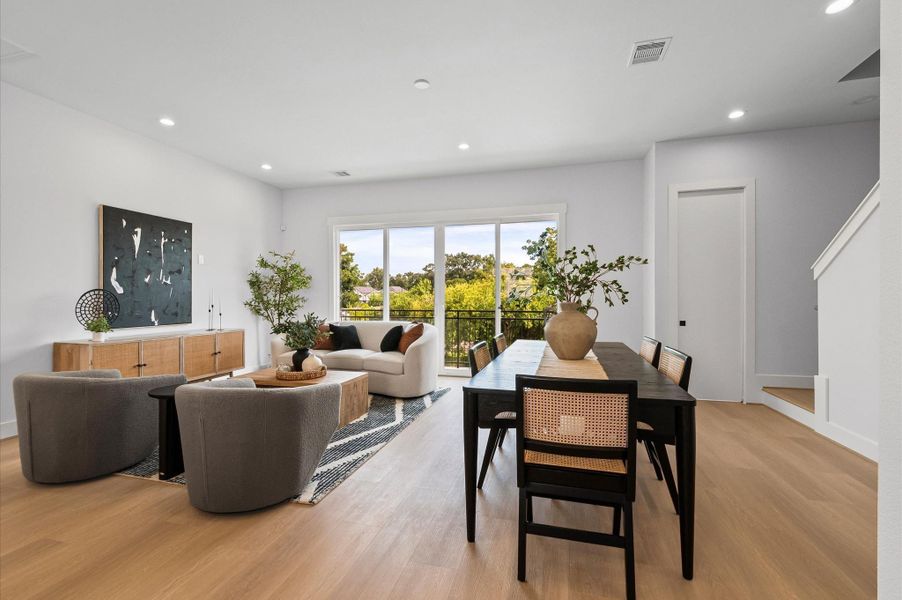 Furnished interior view inside a new home in , Houston (Image 25).