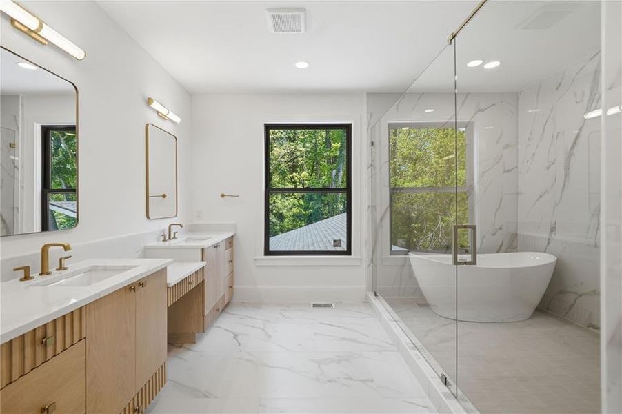 Furnished interior view inside a new home in , Roswell (Image 37).