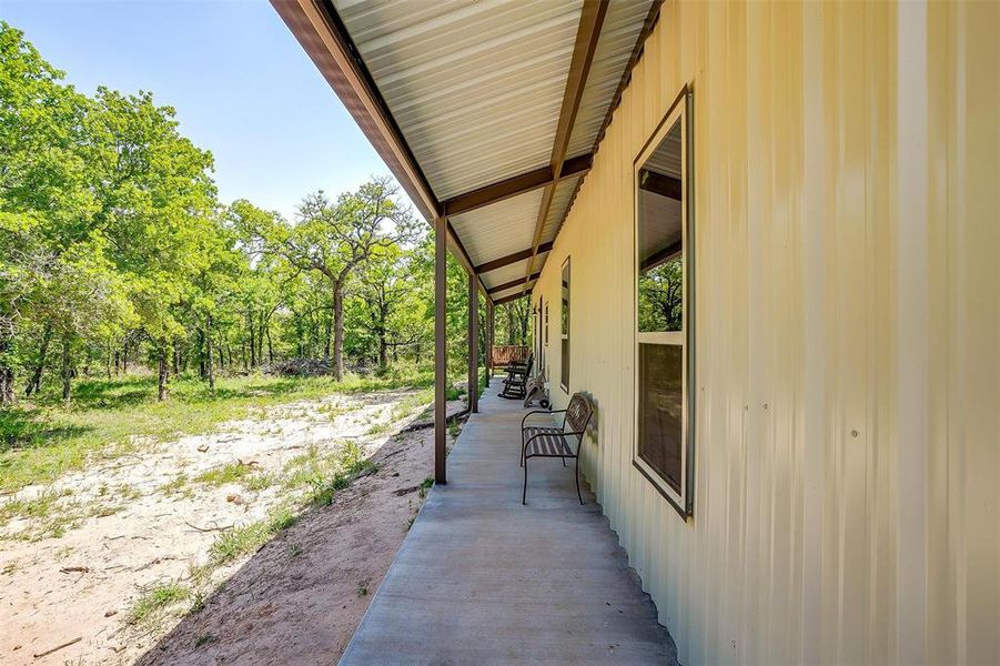 Exterior details and patio area of a home in , Perrin (Image 22).