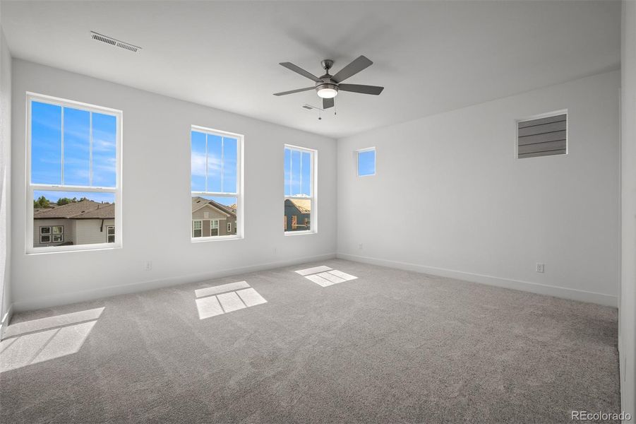 Spacious, unfurnished interior of a new home in Trailside at Cottonwood Creek, Colorado Springs (Image 24). Spacious, unfurnished interior of a new home in Trailside at Cottonwood Creek, Colorado Springs (Image 24).