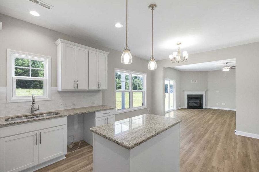 Representative furnished interior of a home built from the Magnolia by Caviness & Cates Communities in Bartlett Manor, Youngsville (Image 43).