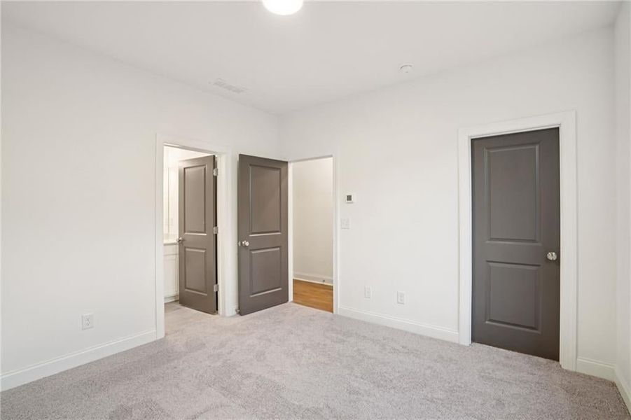basement Bedroom Pictures of not of actual home but same floorplan with similar options in same community* Townhome is complete
