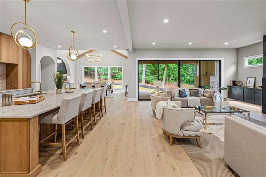Furnished interior view inside a new home in , Atlanta (Image 18). Furnished interior view inside a new home in , Atlanta (Image 18).