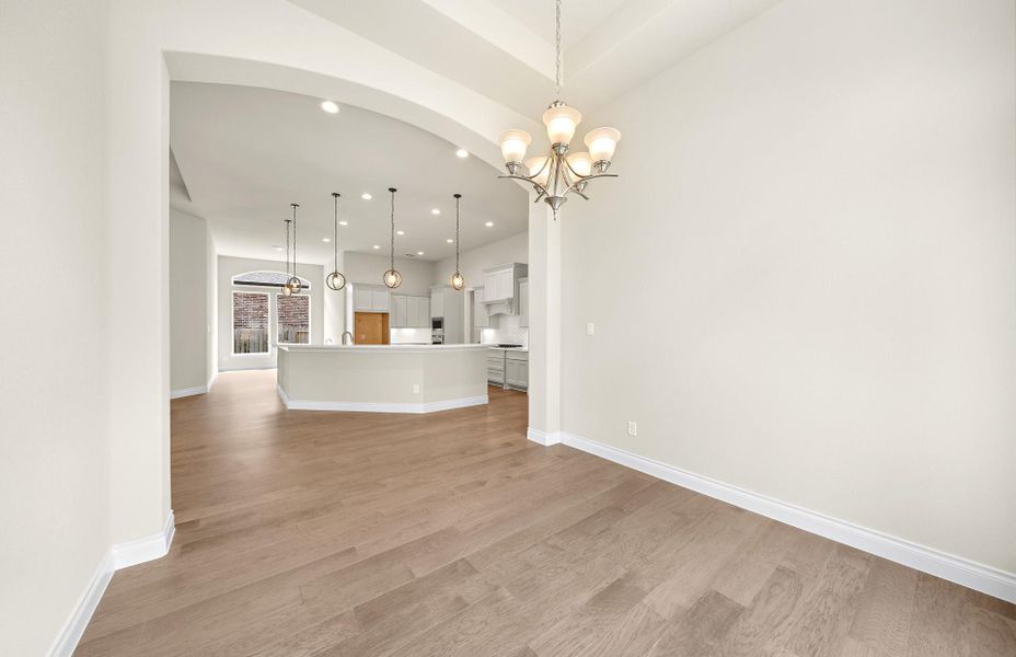 Spacious, unfurnished interior of a new home in The Woodlands Hills 65′, Willis (Image 35).