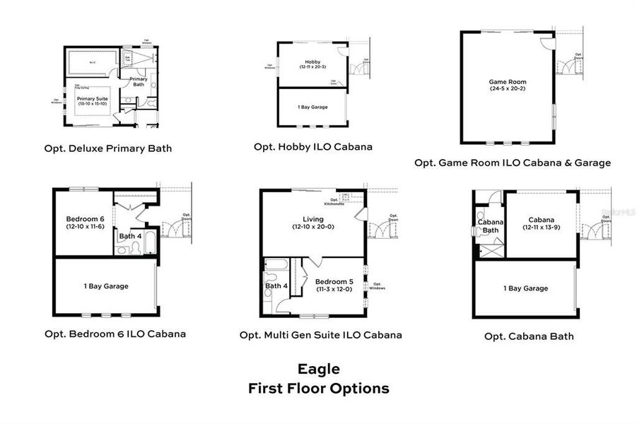 2D floor plan layout of this home in Biscayne Landing at Seaire, Parrish, FL (Image 4). 2D floor plan layout of this home in Biscayne Landing at Seaire, Parrish, FL (Image 4).