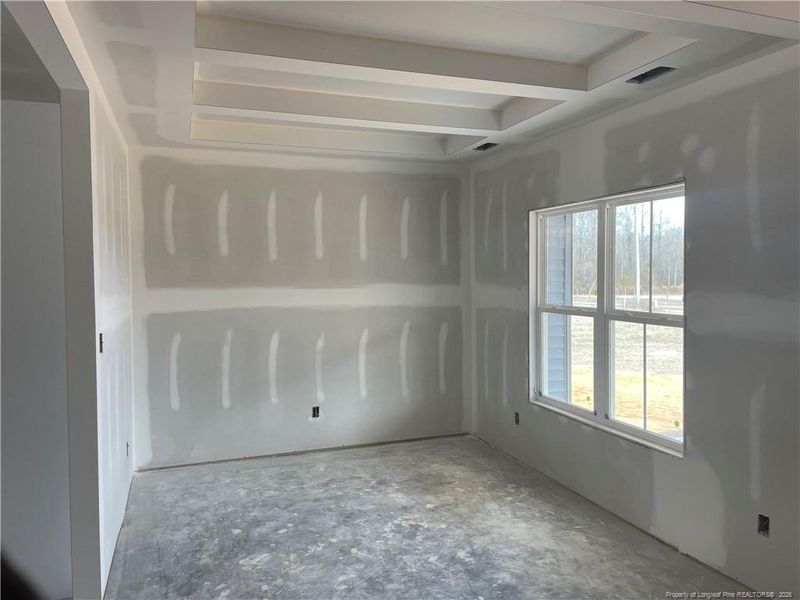Dining with Coffered ceiling Dining with Coffered ceiling
