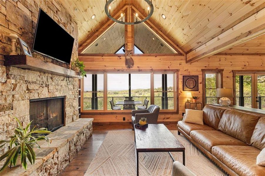 Furnished interior view inside a new home in , Morganton (Image 38).