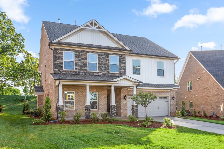 Representative exterior photo of a completed home built from the Kendall Lux by Keystone Homes NC in Weybridge, Burlington, NC (Image 27).