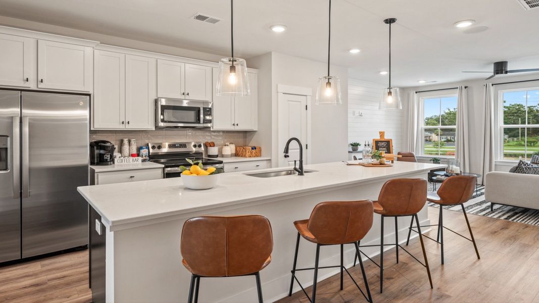 Representative furnished interior of a home built from the Jennings by DRB Homes in Clear Springs Townhomes, North Charleston (Image 6).