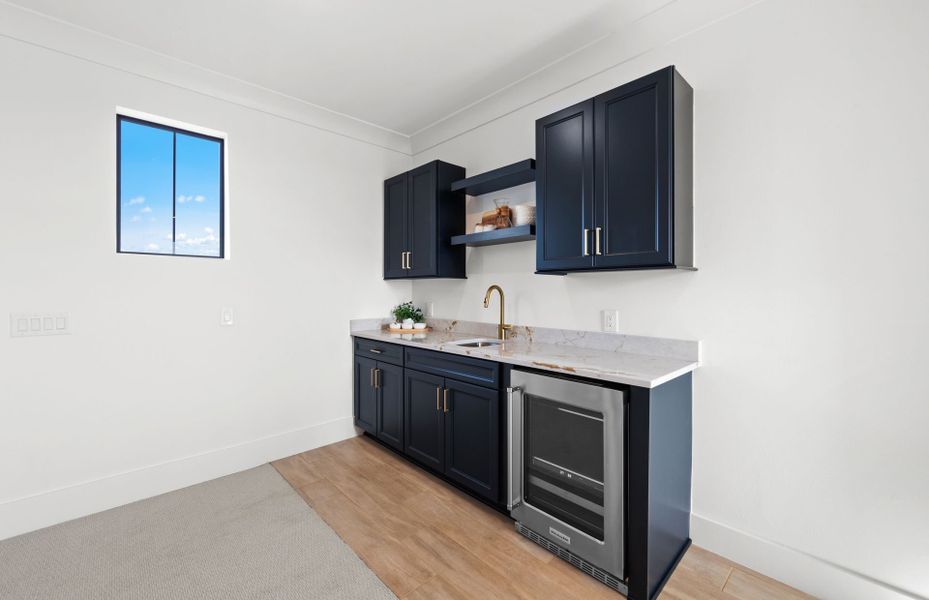 Wet bar in the loft, perfect for hosting Wet bar in the loft, perfect for hosting