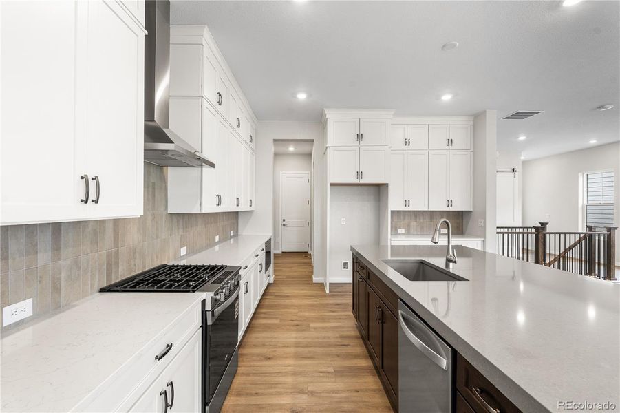Furnished interior view inside a new home in Horizon at Solstice, Littleton (Image 14).