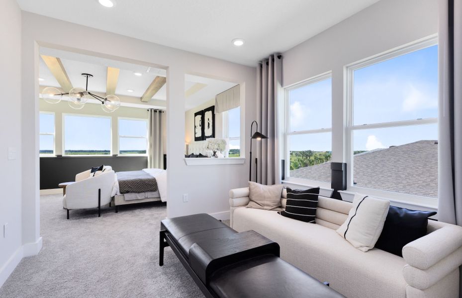 Representative furnished interior of a home built from the Roseland by Pulte Homes in Lakehaven Estates, Clermont (Image 26). Representative furnished interior of a home built from the Roseland by Pulte Homes in Lakehaven Estates, Clermont (Image 26).