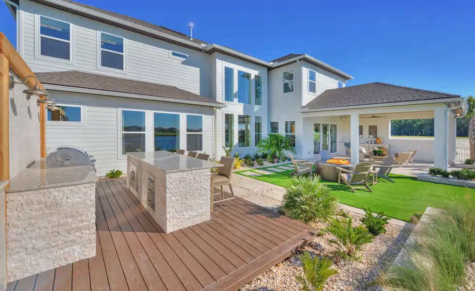 Exterior details and patio area of a home in Tidewater, Jacksonville (Image 3).