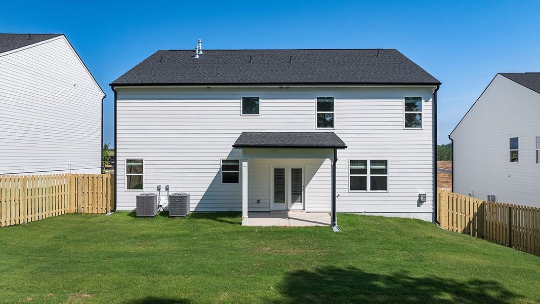 Exterior details and patio area of a home in Highland Hills, Graniteville (Image 19). Exterior details and patio area of a home in Highland Hills, Graniteville (Image 19).