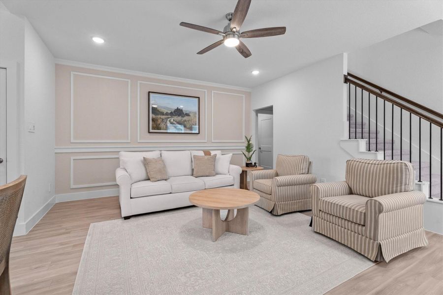 Furnished interior view inside a new home in Sorella, Tomball (Image 12).