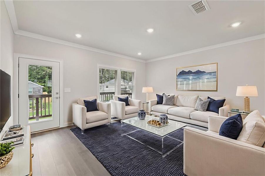 Furnished interior view inside a new home in Martin Springs - Highland Series, Lawrenceville (Image 10).