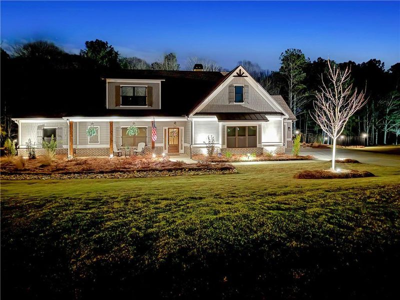 Front exterior of a new home in , Monroe, GA, highlighting curb appeal (Image 24).