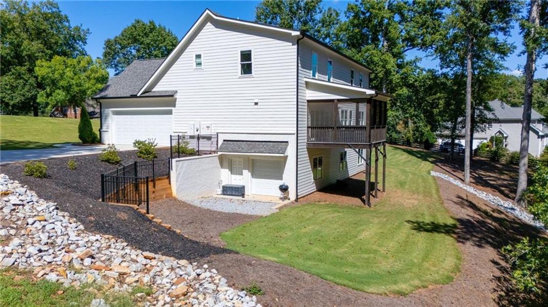 Exterior details and patio area of a home in , Hoschton (Image 44).
