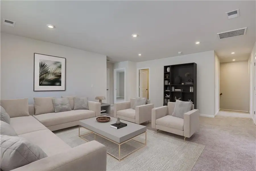 Furnished interior view inside a new home in Annsbury Park, Lilburn (Image 10).