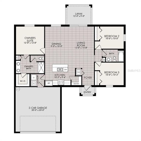 2D floor plan layout of this home in , Punta Gorda, FL (Image 2). 2D floor plan layout of this home in , Punta Gorda, FL (Image 2).