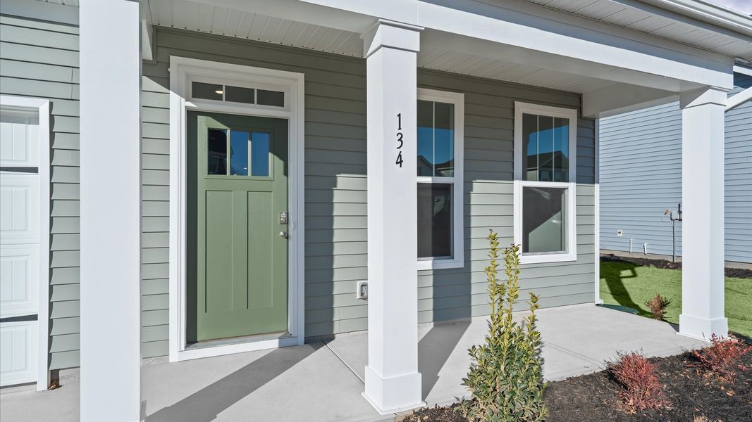 Elegant exterior with eye-catching curb appeal in a first-class DRB Homes community
