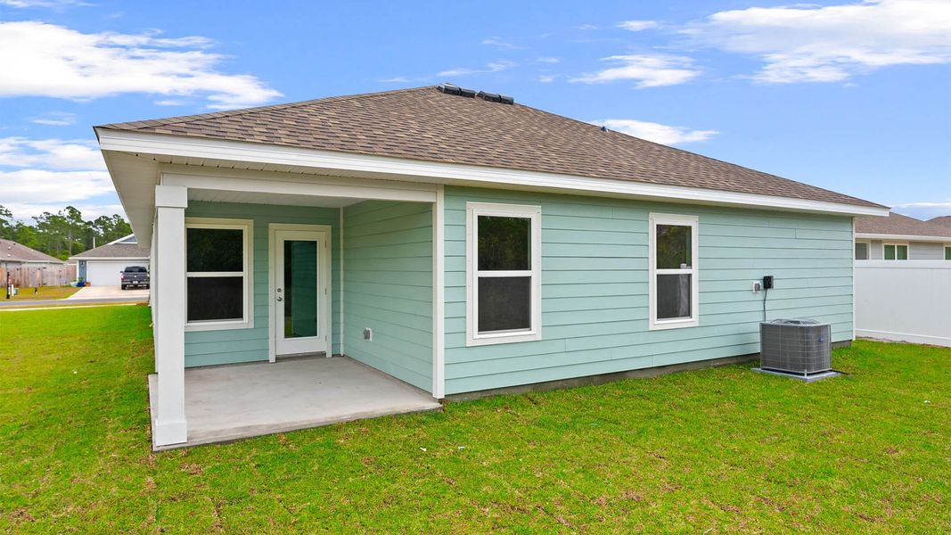 Exterior details and patio area of a home in Palmetto Bluff, Port Saint Joe (Image 3).