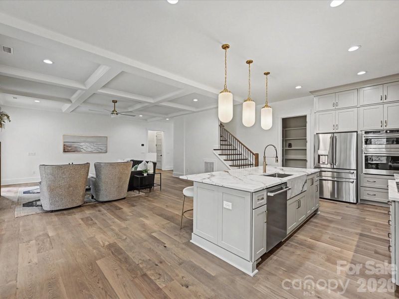 Furnished interior view inside a new home in , Clover (Image 33).