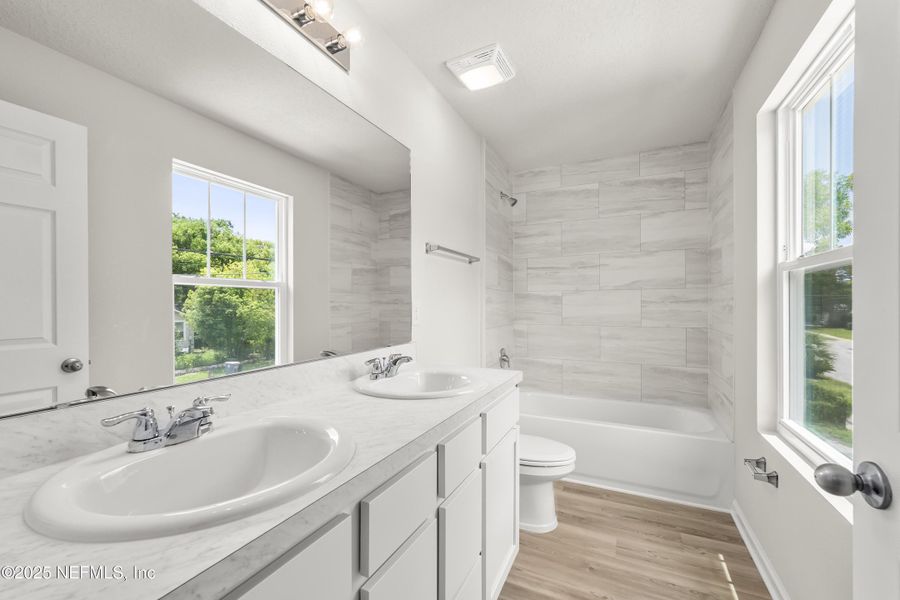 Furnished interior view inside a new home in , Jacksonville (Image 11). Furnished interior view inside a new home in , Jacksonville (Image 11).