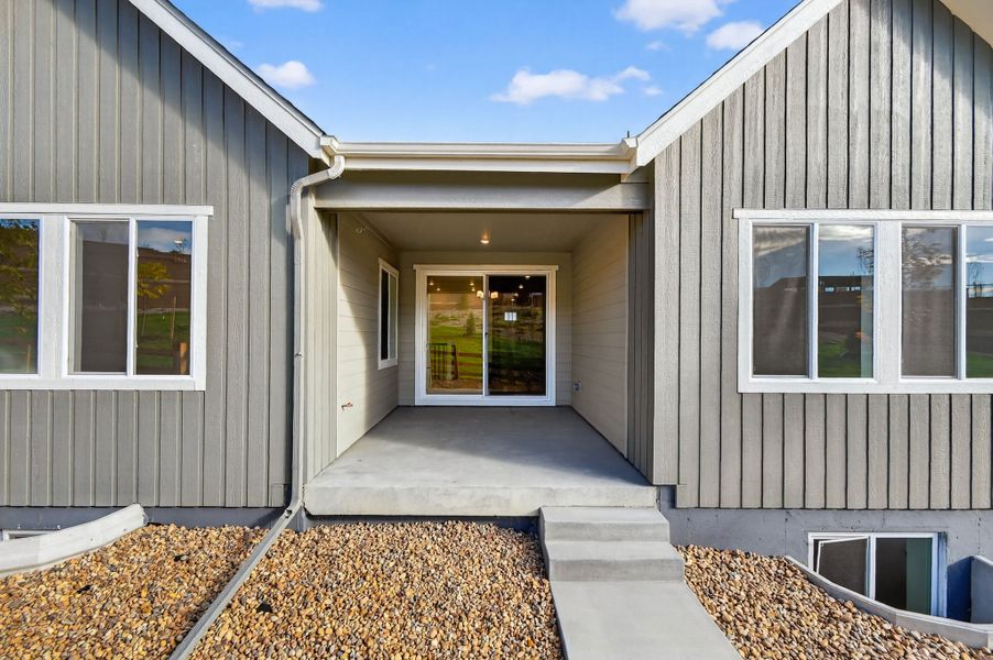 Exterior details and patio area of a home in Trailstone, Arvada (Image 2). Exterior details and patio area of a home in Trailstone, Arvada (Image 2).