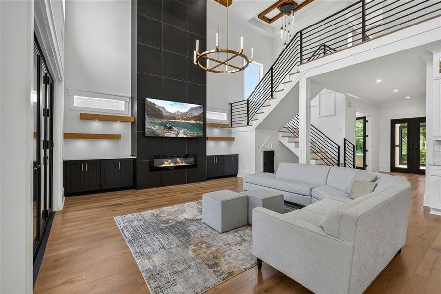 Furnished interior view inside a new home in , Braselton (Image 11). Furnished interior view inside a new home in , Braselton (Image 11).