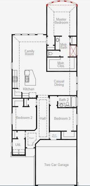 2D floor plan layout of this home in The Meadows at Imperial Oaks, Spring, TX (Image 2). 2D floor plan layout of this home in The Meadows at Imperial Oaks, Spring, TX (Image 2).