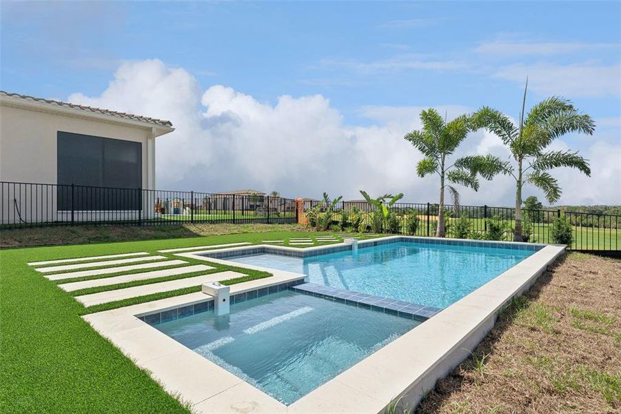 Exterior details and patio area of a home in Bella Collina, Montverde (Image 3).