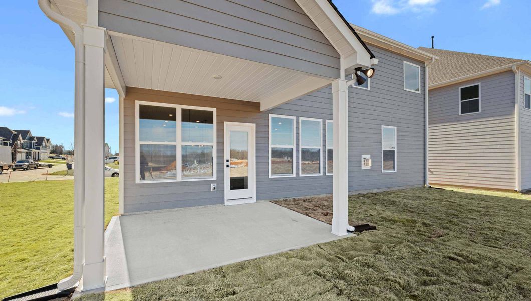 Exterior details and patio area of a home in Sunset Summits, Spartanburg (Image 2). Exterior details and patio area of a home in Sunset Summits, Spartanburg (Image 2).